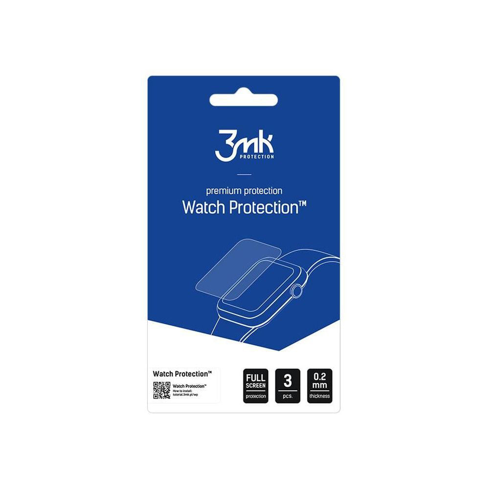 Beschermfolie 3MK FlexibleGlass voor Xiaomi Watch S4, Set van 3 stuks, Flexibel Glas