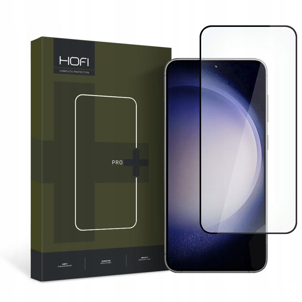 Schermbeveiligingsfolie HOFI PRO+ voor Samsung Galaxy S23 S911, Gehard Glas, Volledige Lijm, Zwart