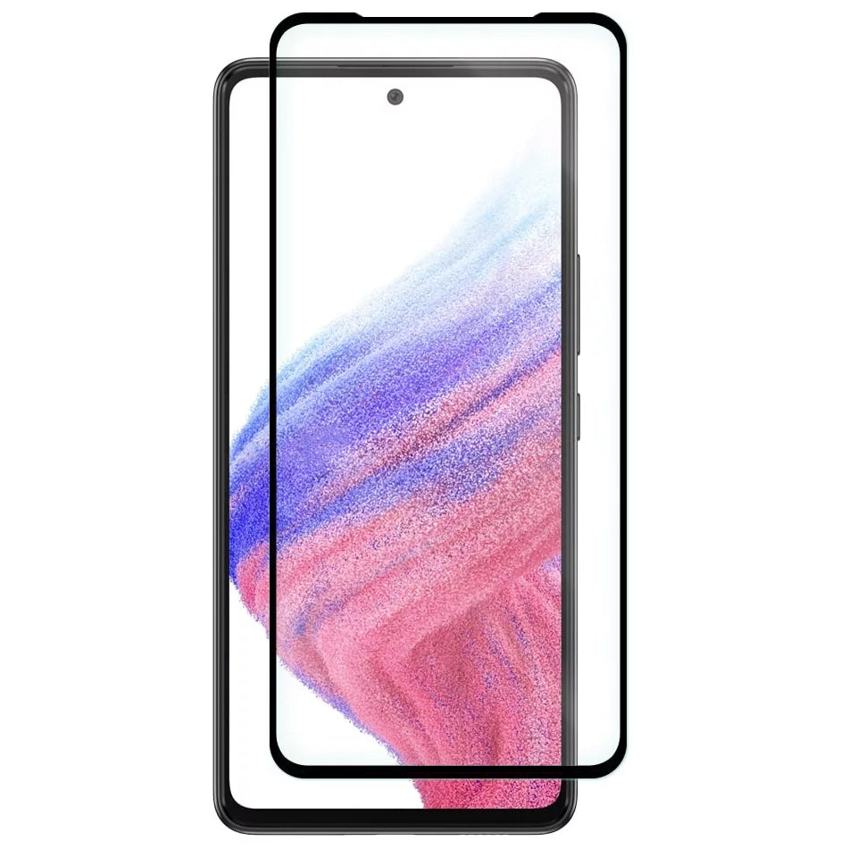 Schutzfolie OEM für Samsung Galaxy A53 5G A536, gehärtetes Glas, Vollkleber, 5D, Schwarz