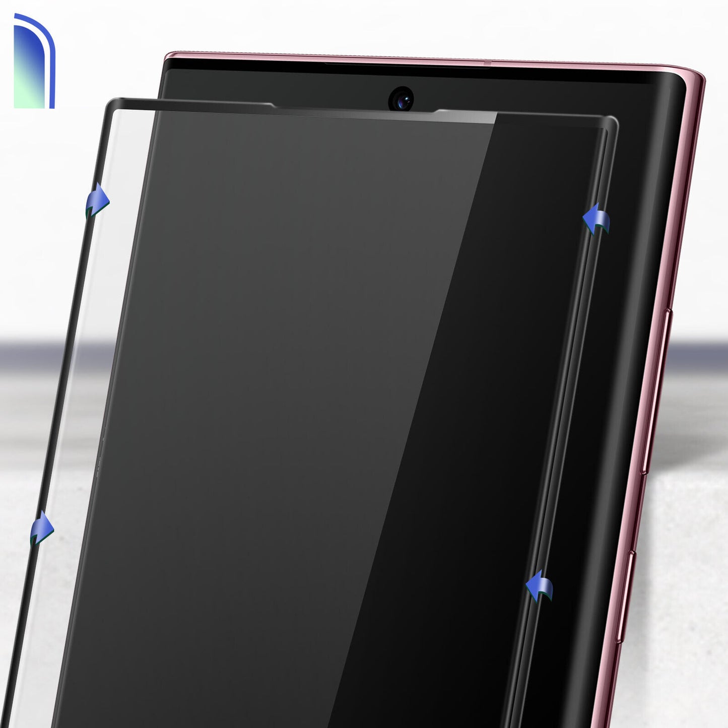 Beschermfolie X-One voor Samsung Galaxy S22 Ultra 5G S908, Gehard Glas, Volledige Lijm, 3D