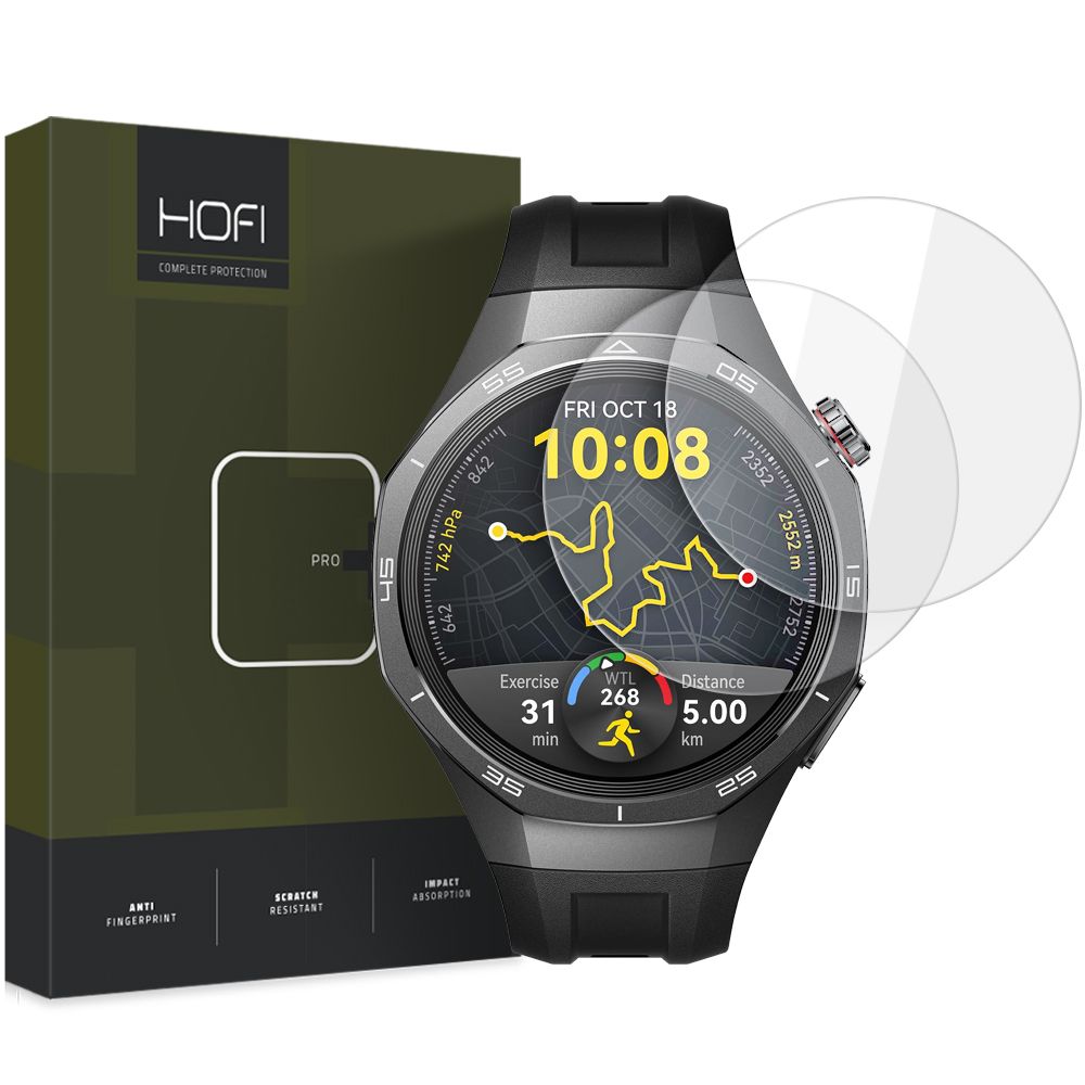Film de protection HOFI Glass PRO+ pour Huawei Watch GT 5 Pro 46mm, Set de 2 pièces, Verre Trempé