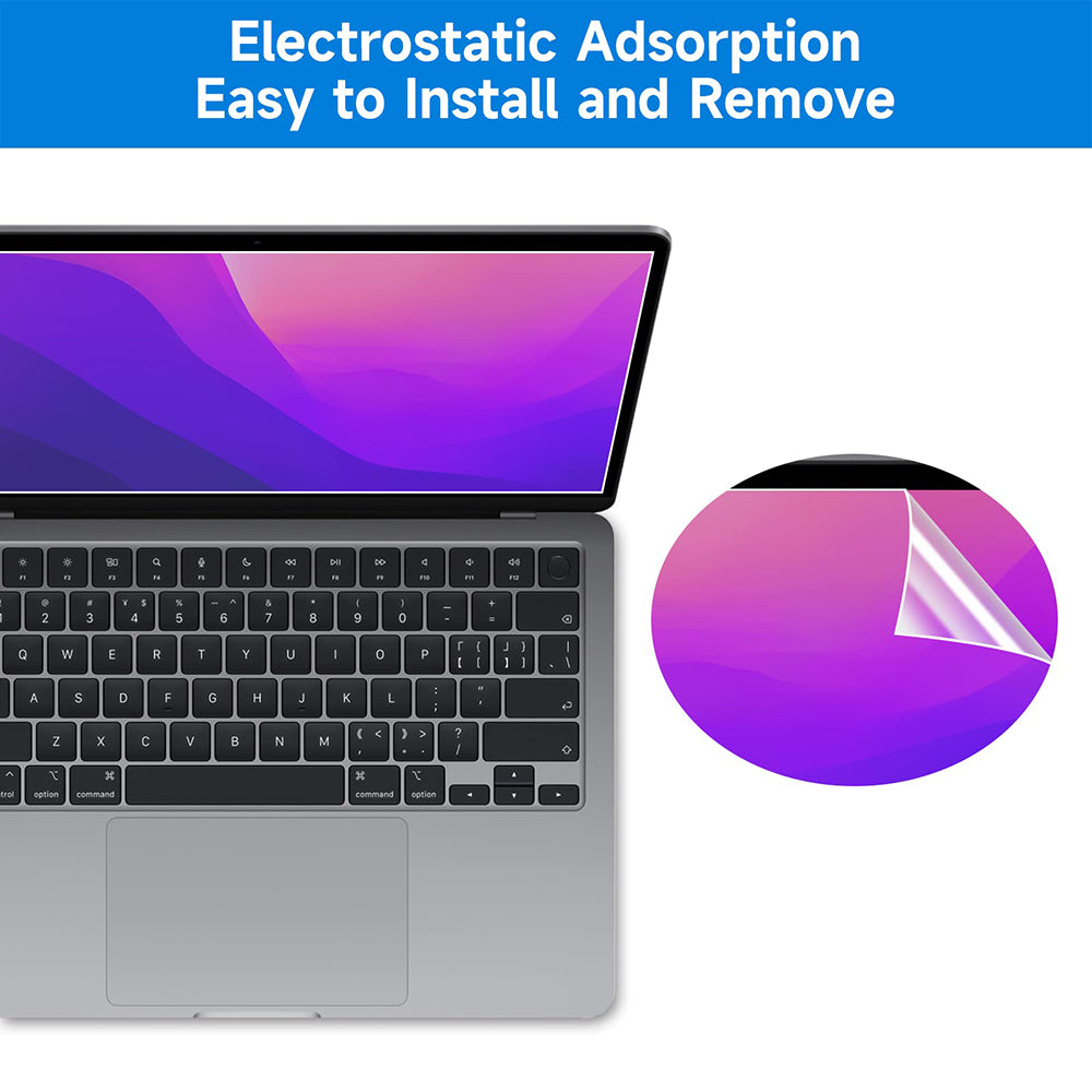 Matte Anti Blue Light Techsuit VisionProX Schermbeschermfolie voor Apple MacBook Pro 13inch (2022) / (2020) / (2019) / (2018) / (2016), Plastic