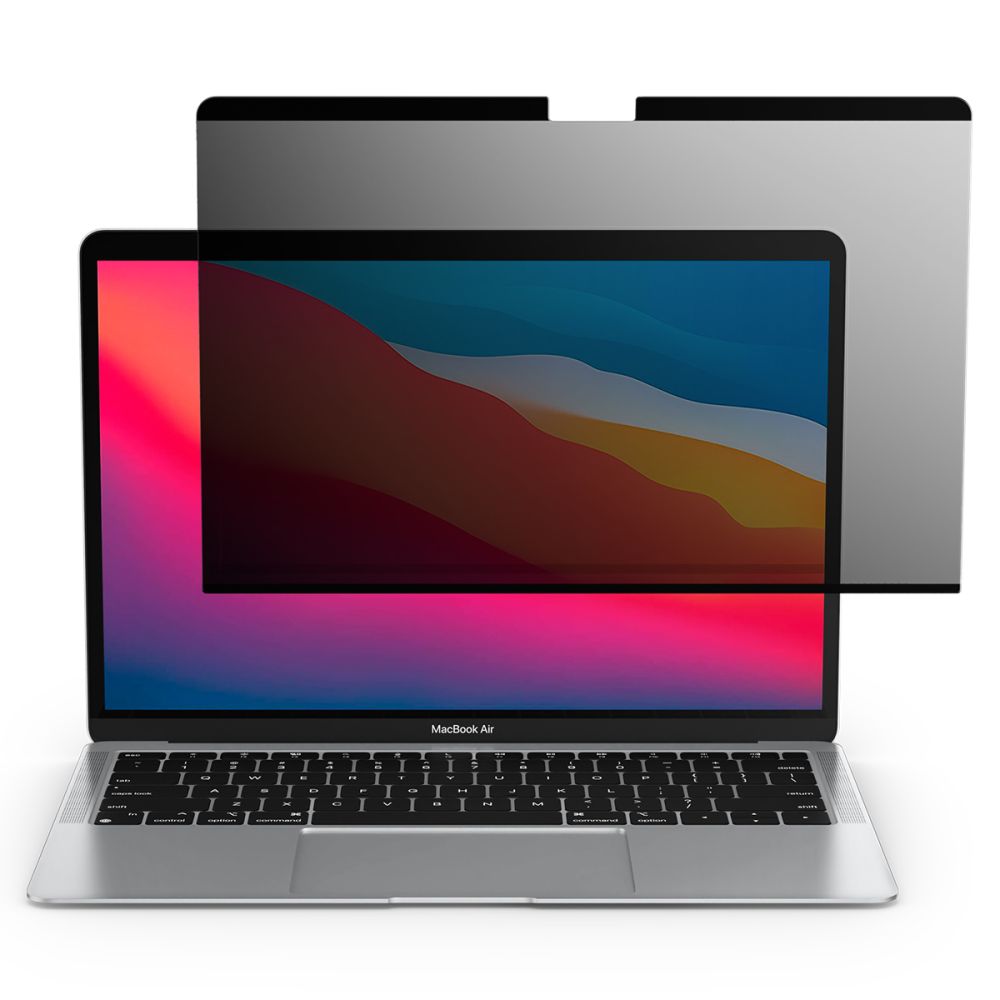 Privacy Beschermfolie Spigen Safe View Magnetic voor Apple MacBook Air M3 13inch (2024) / (2022), Plastic AFL06253