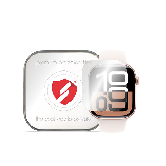 Smart Protection Premium Classic Beschermfolie voor Apple Watch Series 10 42mm, Set van 4 stuks, Plastic