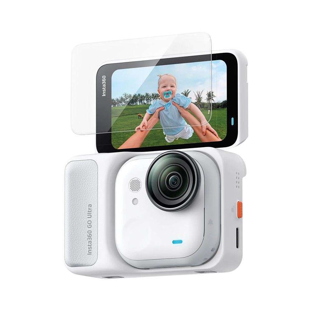 Schutzfolie Spigen GlastR Slim für Insta360 Go Ultra, gehärtetes Glas, Set 2 Stück AGL11171