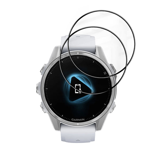 Film de protection Techsuit Nano Flex pour Garmin Fenix 8 43mm, Set de 2 pièces, Plastique, Noir