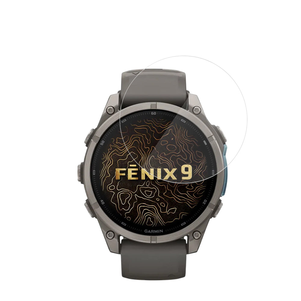 Techsuit Nano Flex Beschermfolie voor Garmin Fenix 9 Pro 47mm / Fenix 9 47mm, Set van 2 stuks, Plastic, Zwart
