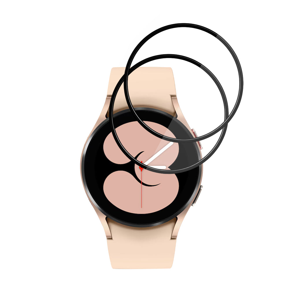 Schutzfolie Techsuit Nano Flex für Samsung Galaxy Watch4 40mm, Set mit 2 Stück, Kunststoff, Schwarz