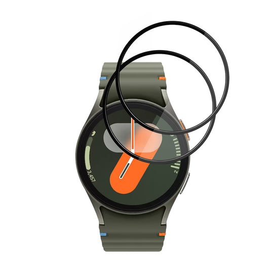 Schutzfolie Techsuit Nano Flex für Samsung Galaxy Watch7 40mm, Set 2 Stück, Kunststoff, Schwarz