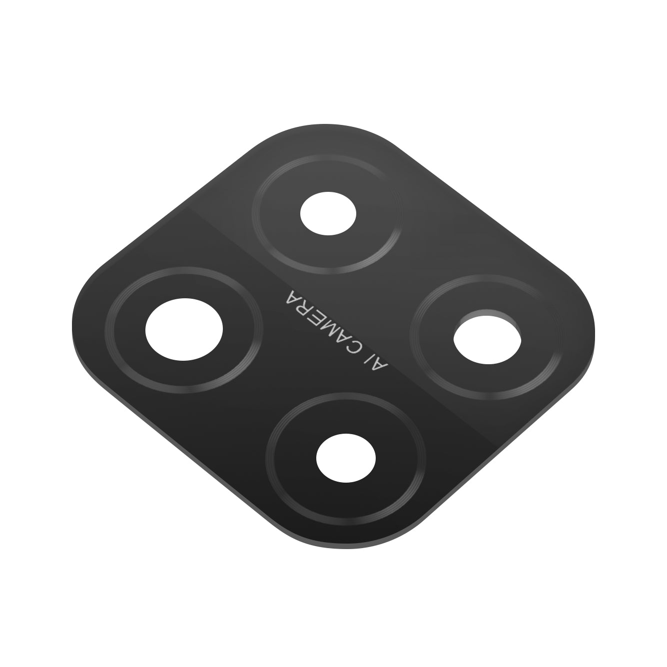 Achtercamera Glas Oppo A15, Zwart