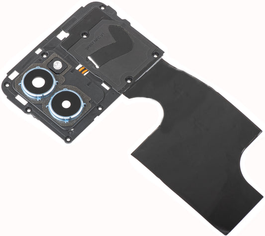 Vitre de caméra arrière - Flash - Cadre intérieur - Antenne NFC HMD Pulse Pro, avec cadre, Argenté, Service Pack 286954396