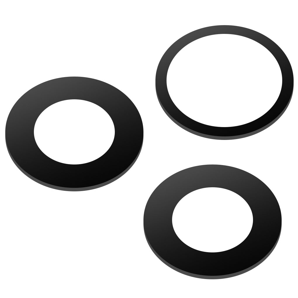 Achterste Cameraglas Apple iPhone 11 Pro Max, Wide + UltraWide + Telephoto, Zwart