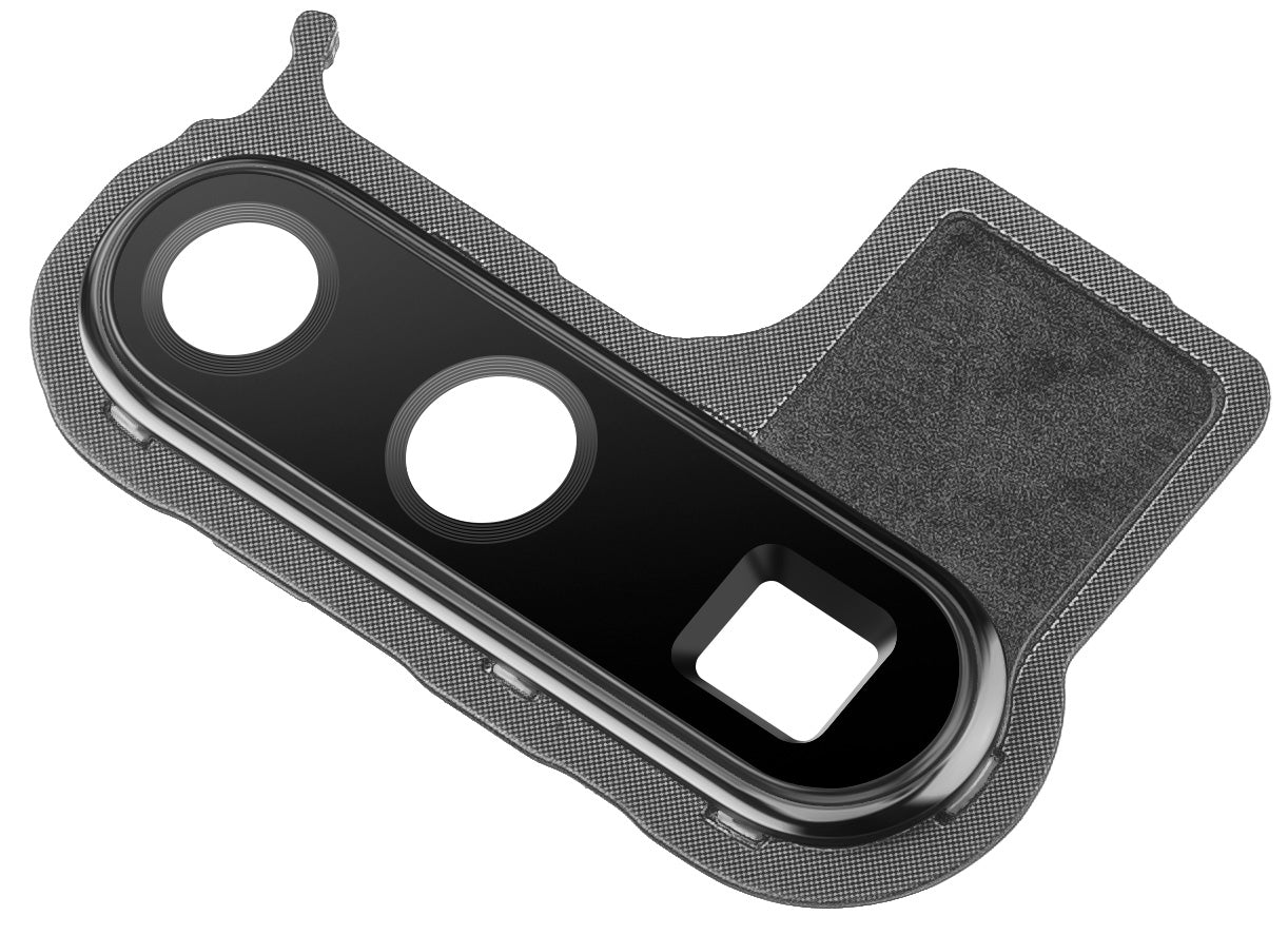Vitre de caméra arrière Huawei P30 Pro, avec cadre, noir