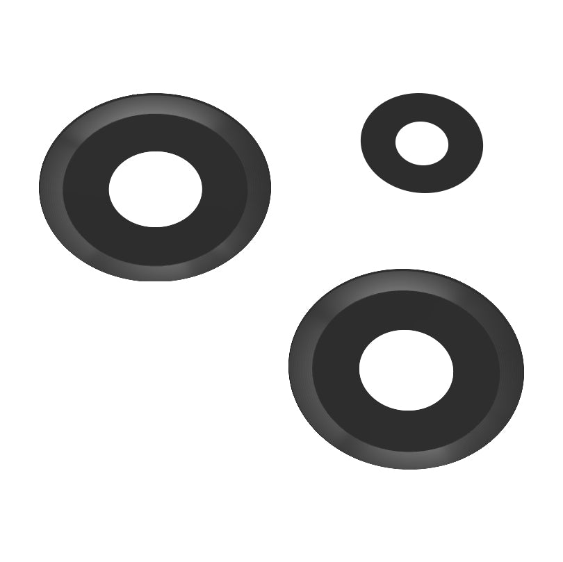 Achterste Cameraglas Xiaomi Redmi Note 12 4G, Wide + UltraWide + Macro, Zwart