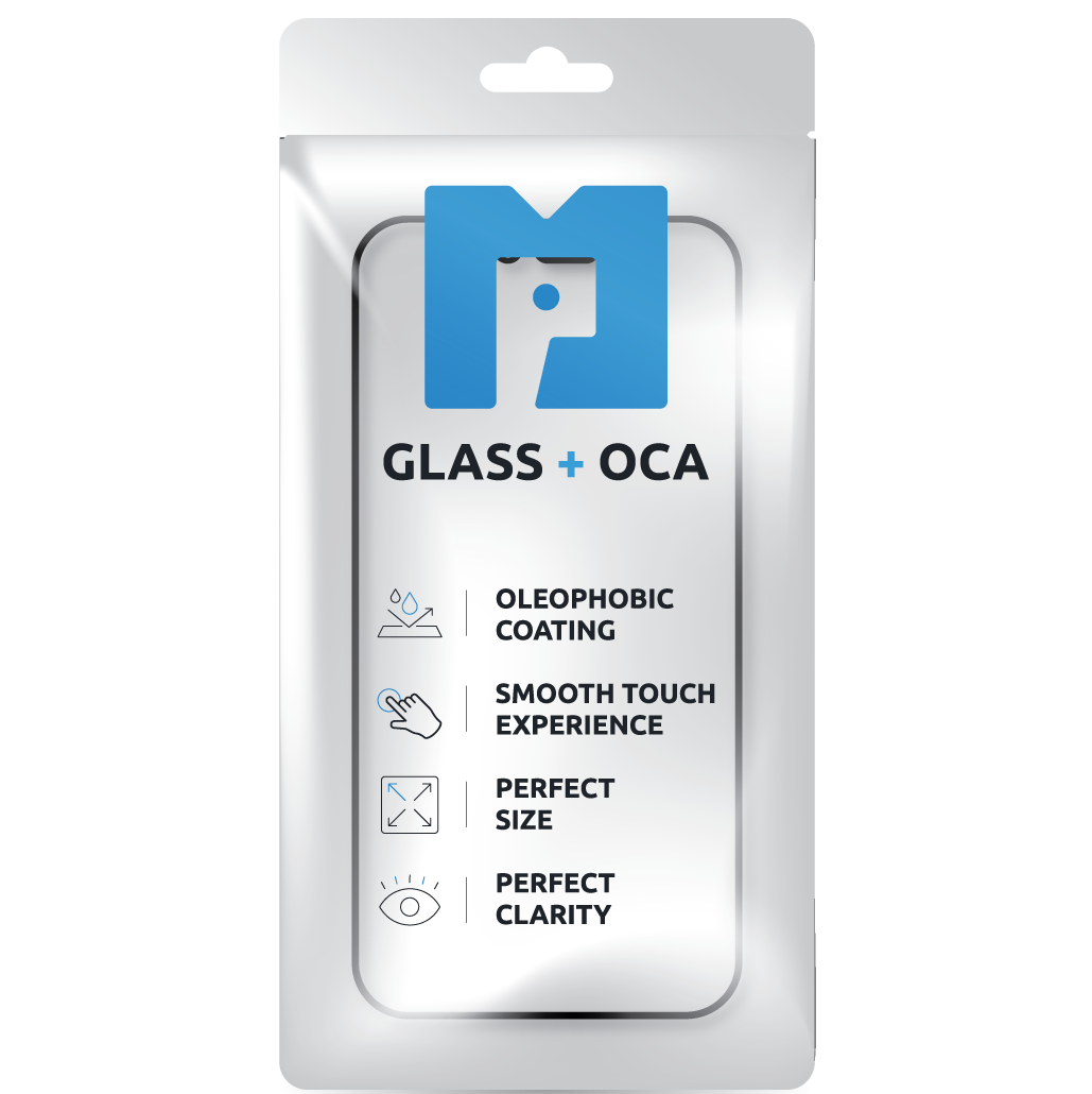 Schermglas + OCA MP compatibel met Apple iPhone 13 mini, Zwart