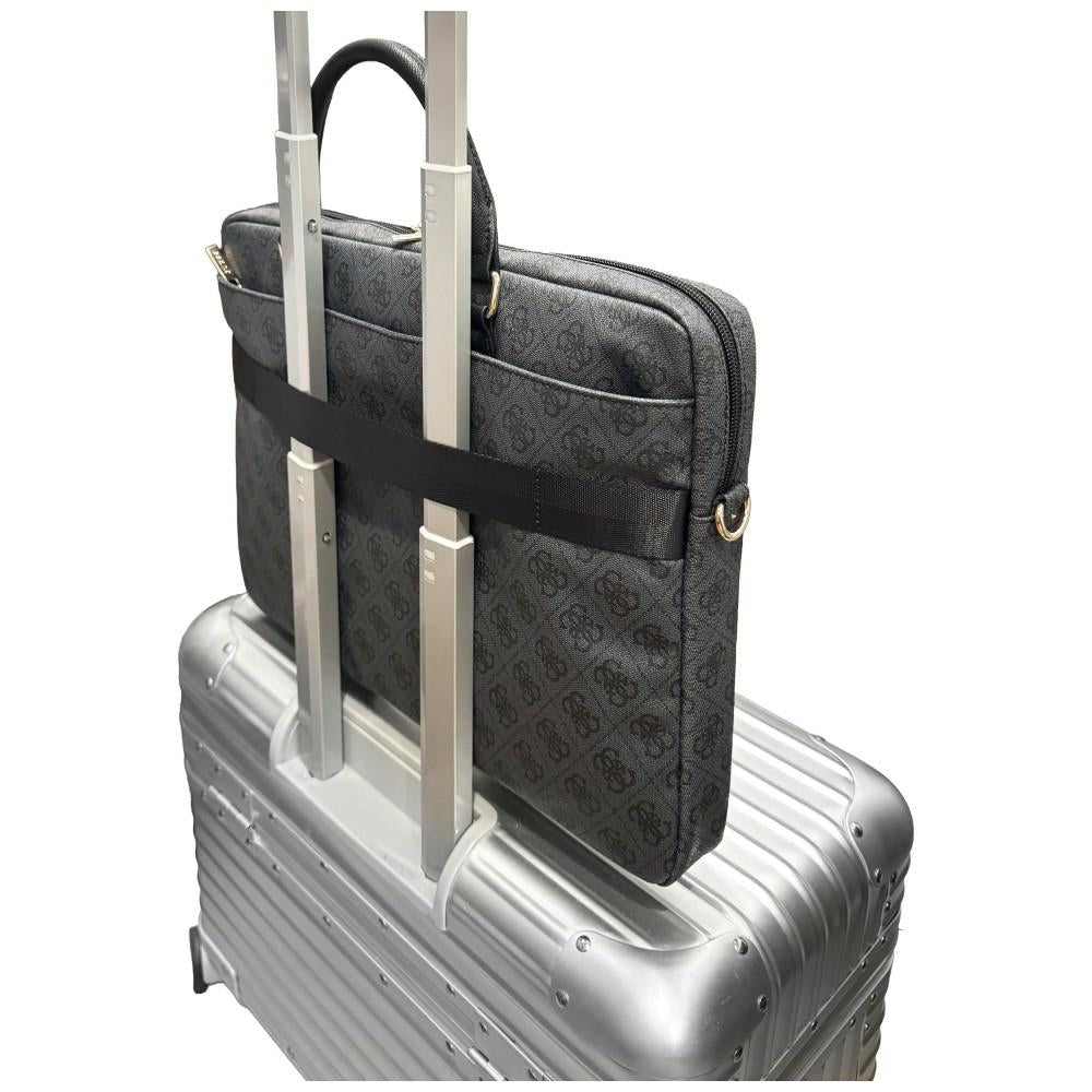 Guess 4G Round Classic Logo Tas voor 16 inch Laptop, Zwart