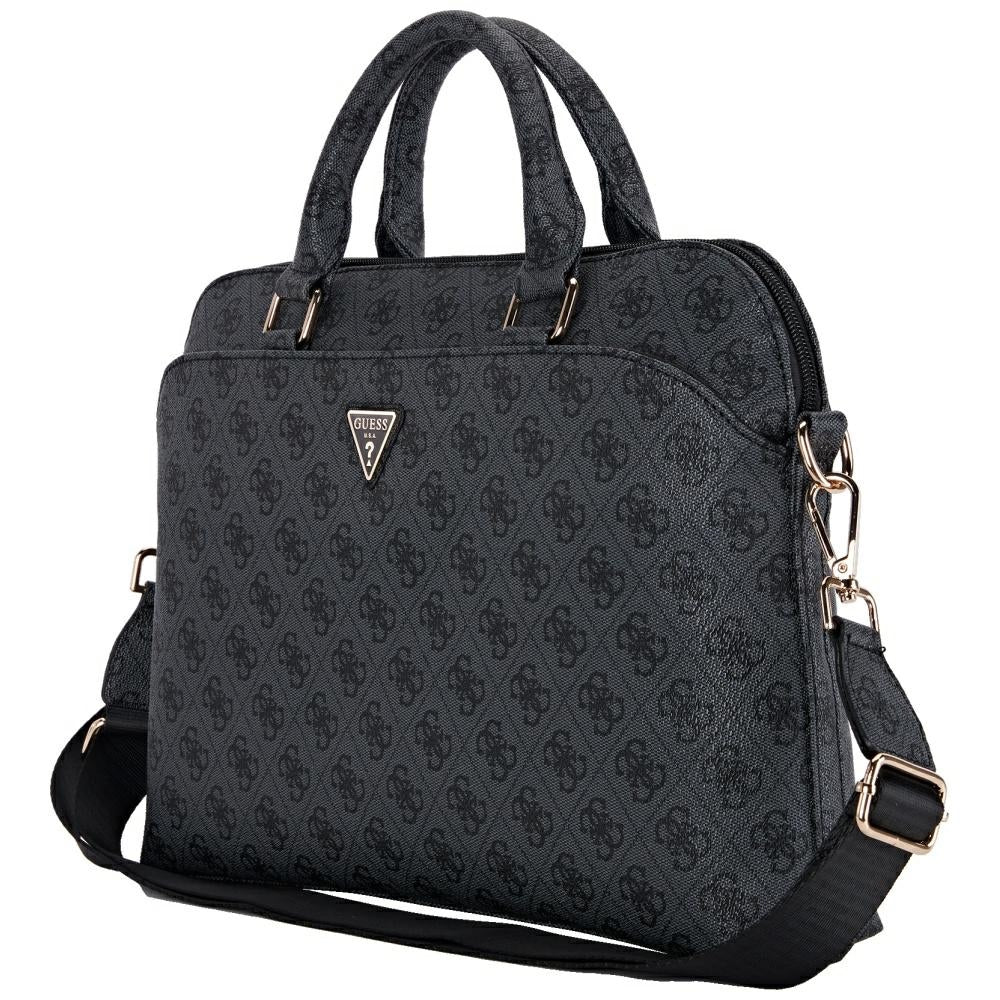 Sac Guess 4G Triangle Logo pour Ordinateur Portable 15 pouces, Noir