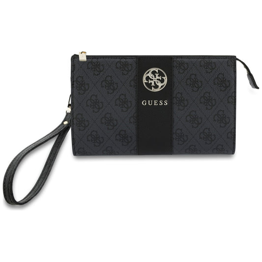 Sac universel pour téléphone, Guess, 4G Round Classic Logo Stripe, noir