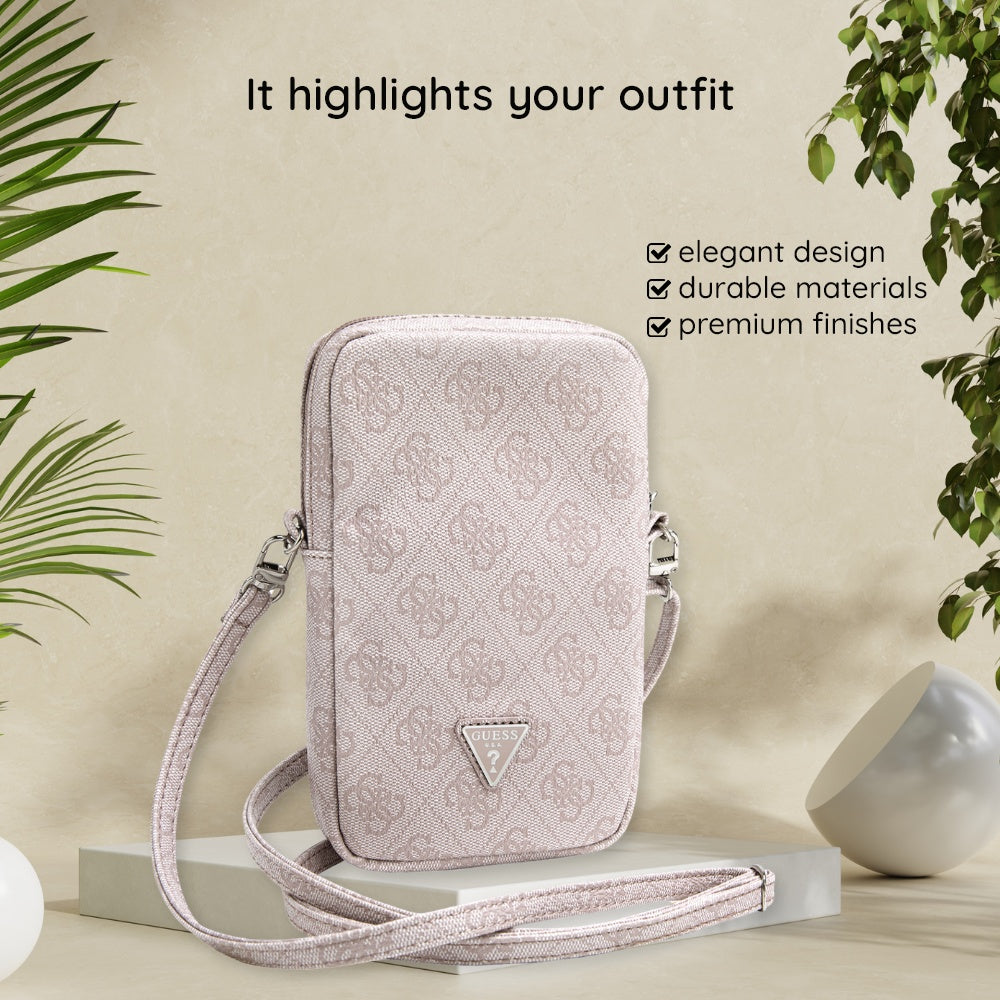 Sac Universel pour Téléphone, Guess, Triangle 4G, Noir