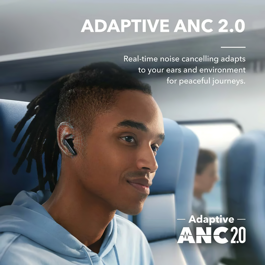 Handsfree Bluetooth Anker SoundCore Liberty 4 NC, TWS, ANC, MultiPoint, Zwart, Herverpakt A3947G11