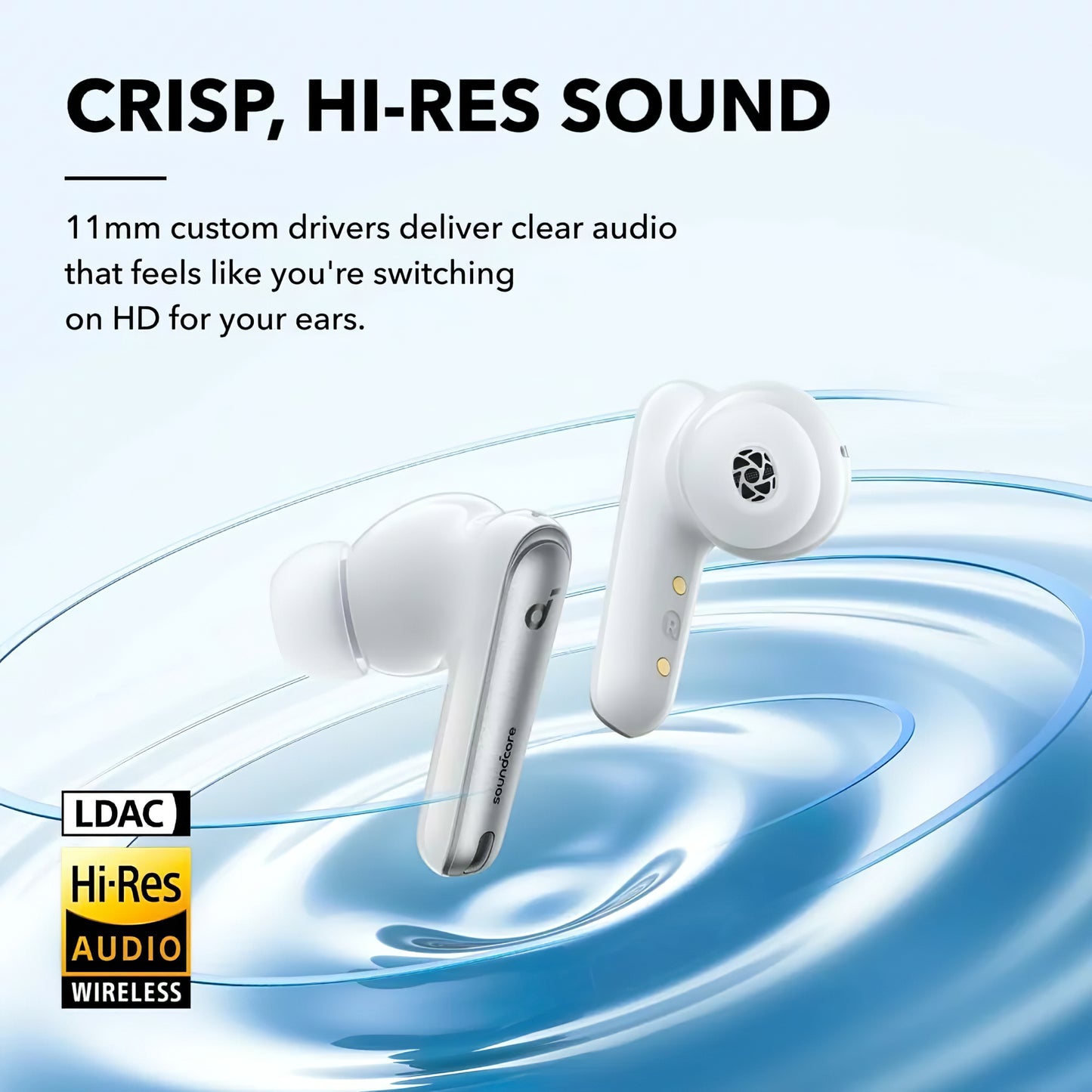 Bluetooth Handsfree Anker SoundCore Liberty 4 NC, TWS, ANC, Multipunt, Wit A3947G21