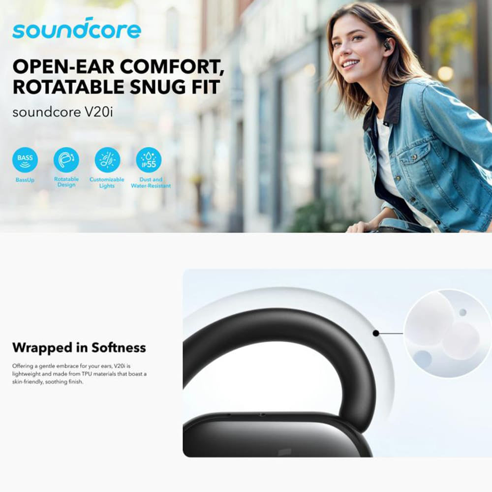 Handsfree Bluetooth Anker SoundCore V20i, TWS, Blanc A3876G21