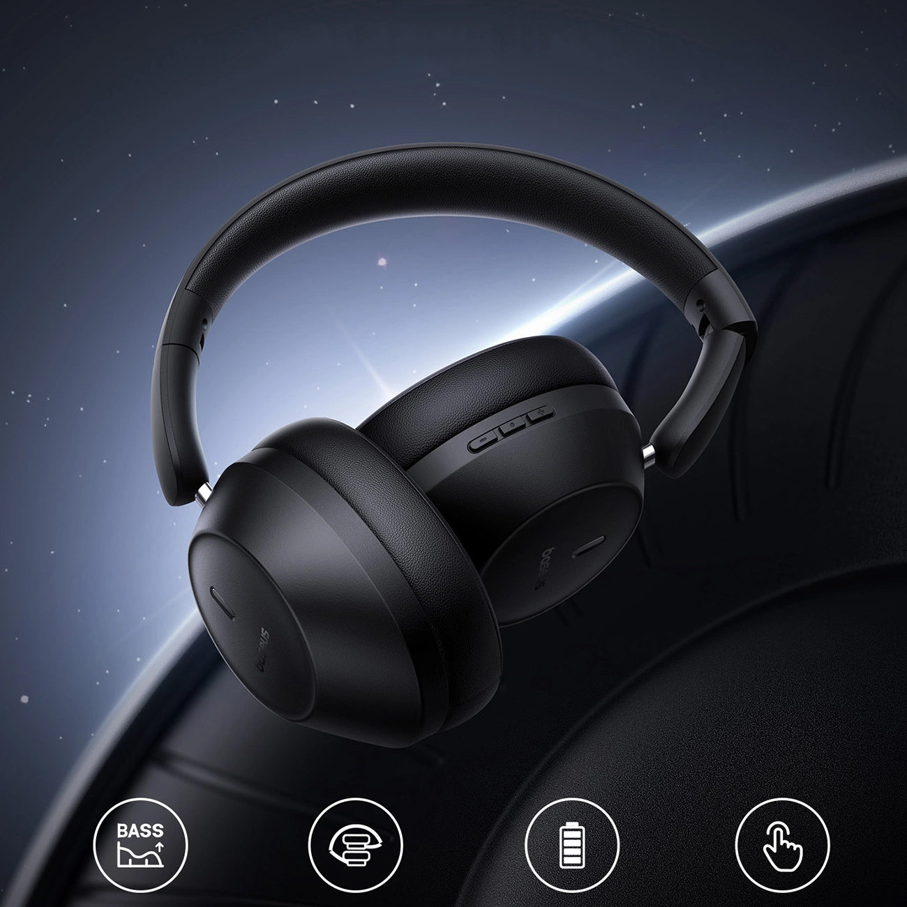 Kit mains libres Bluetooth Baseus Bass 30 Max, A2DP, Noir A00070700121-00