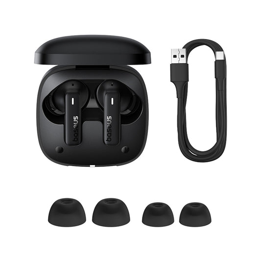 Handsfree Bluetooth Baseus Bowie E19, TWS, Zwart A00069600113-00