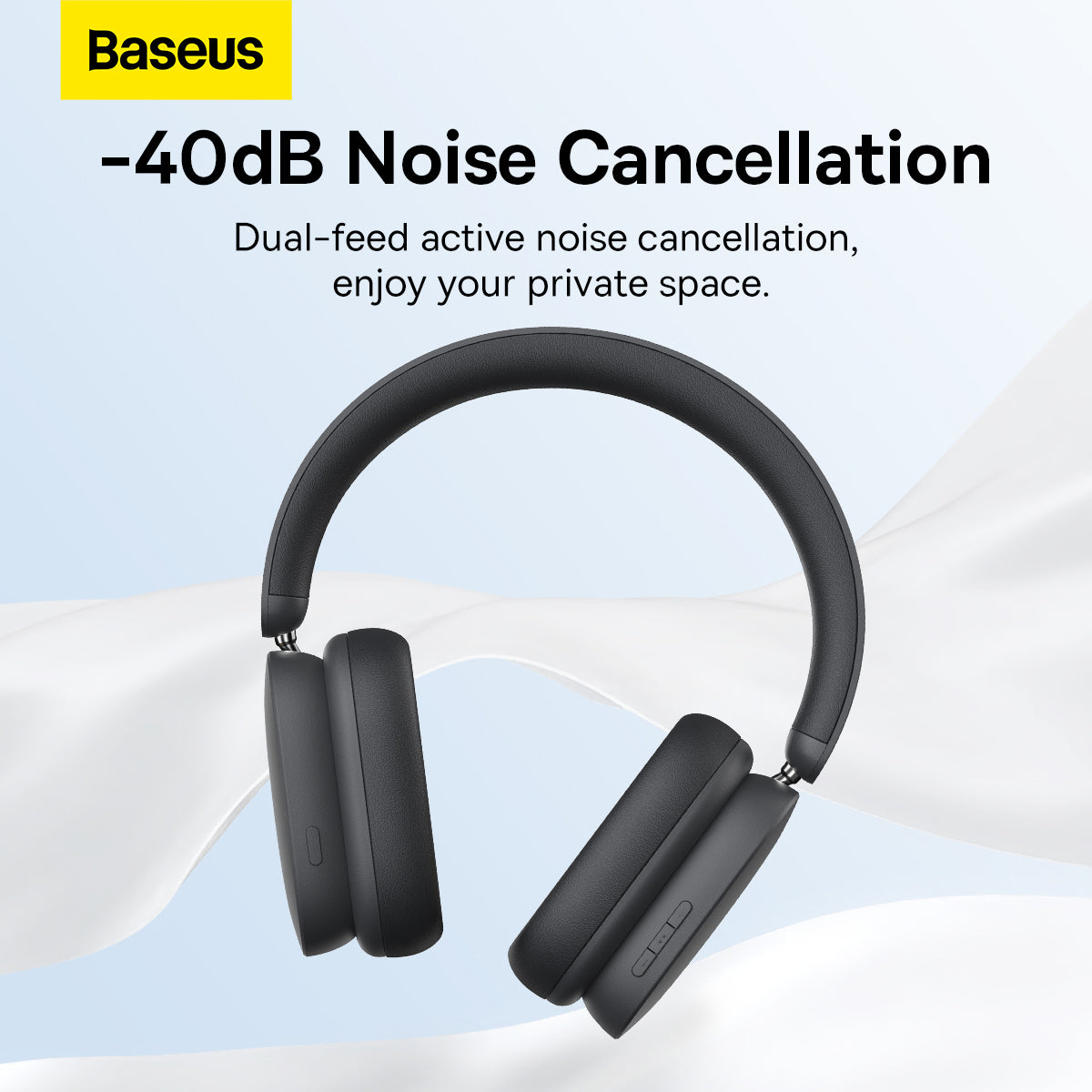 Handsfree Bluetooth Baseus Bowie H1, A2DP, ANC, Grijs NGTW230213