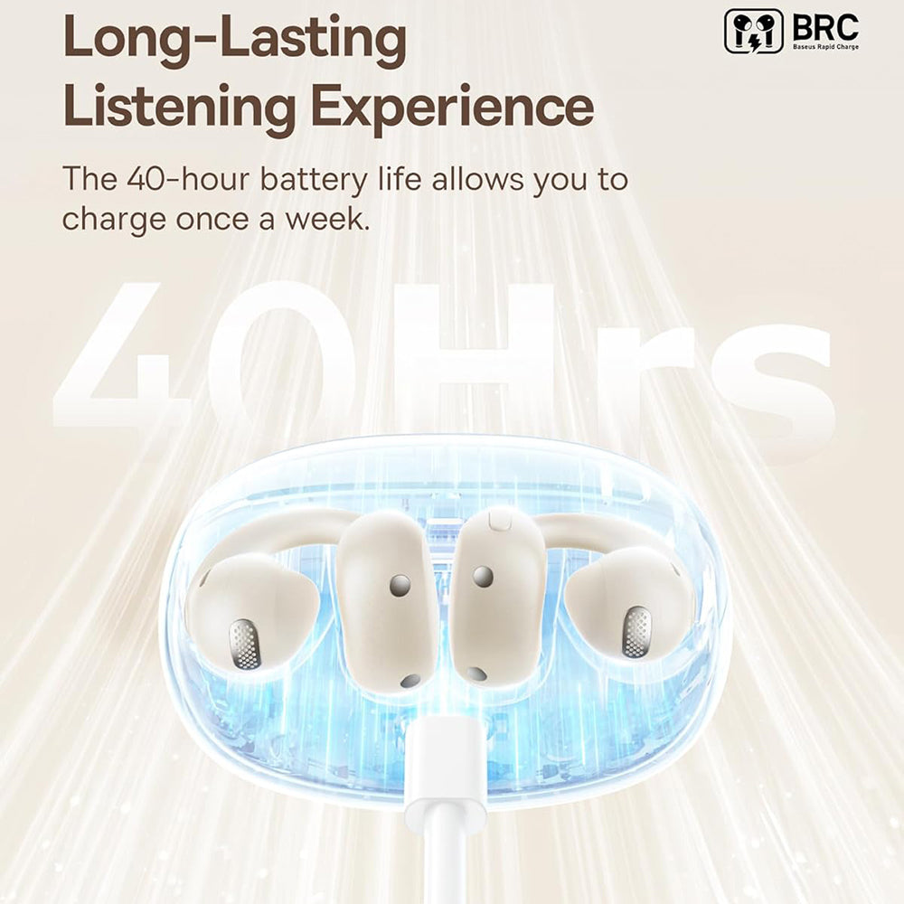 Kit mains libres Bluetooth Baseus Bowie MC1, TWS, Blanc A00083501226-00