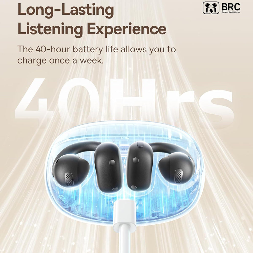 Kit mains libres Bluetooth Baseus Bowie MC1, TWS, Noir A00083501126-00