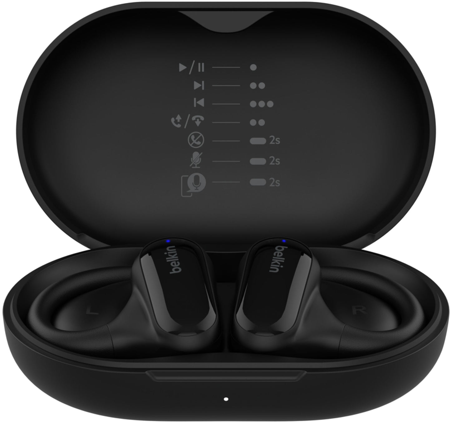 Kit mains libres Bluetooth Belkin SoundForm ClearFit, TWS, Multipoint, Noir AUC013ctBK