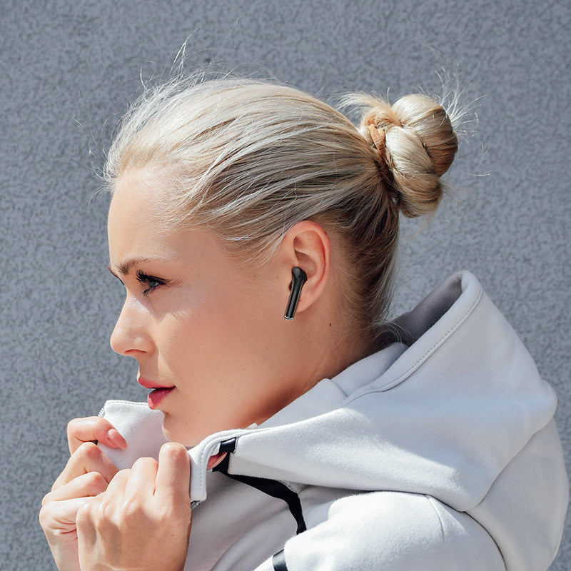 Oreillette Bluetooth mains libres BW29, TWS, noir