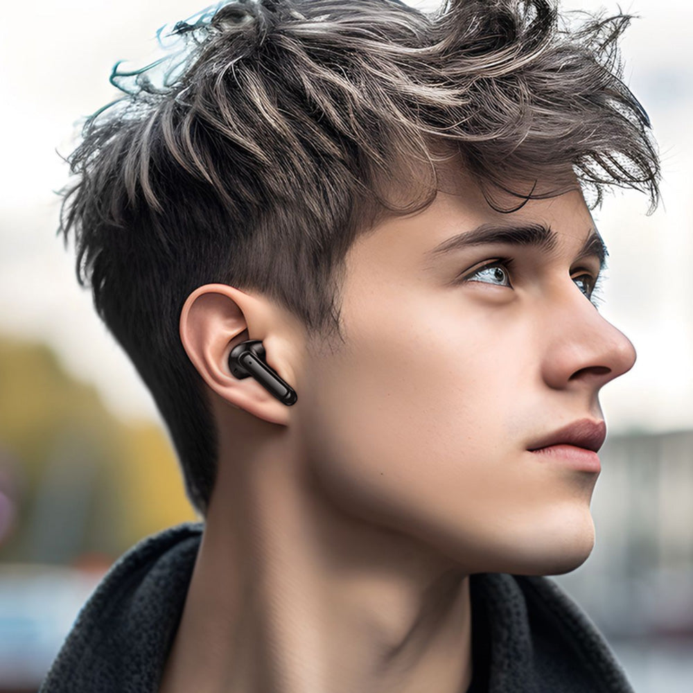 Handsfree Bluetooth Borofone FQ1 Shine, TWS, Zwart