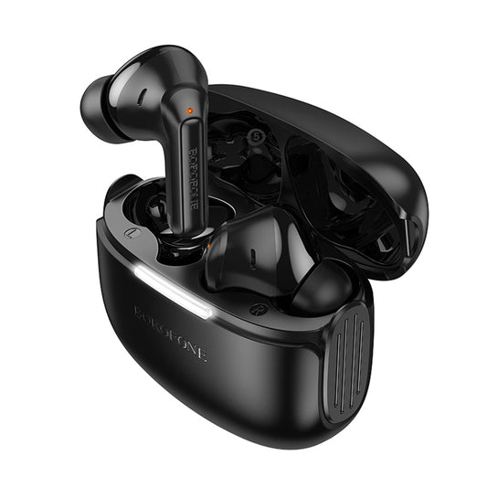 Handsfree Bluetooth Borofone FQ9 Peaceful, TWS, Schwarz