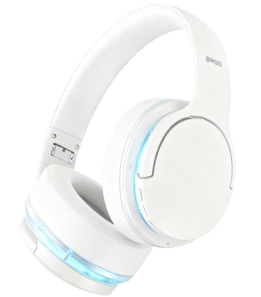 Casque Bluetooth mains libres BWOO BO-BW587, A2DP, ANC, Blanc