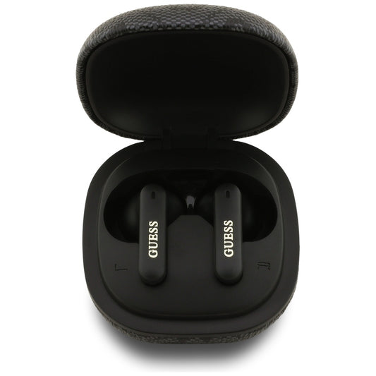 Handsfree Bluetooth Guess 4G Classic Metal Logo, TWS, Schwarz