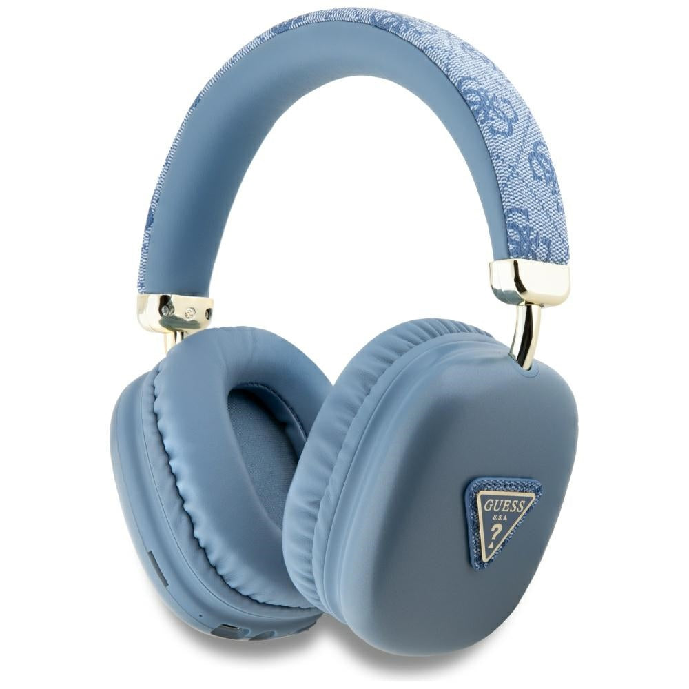 Handsfree Bluetooth Guess 4G Gouden Driehoek Logo, A2DP, Blauw