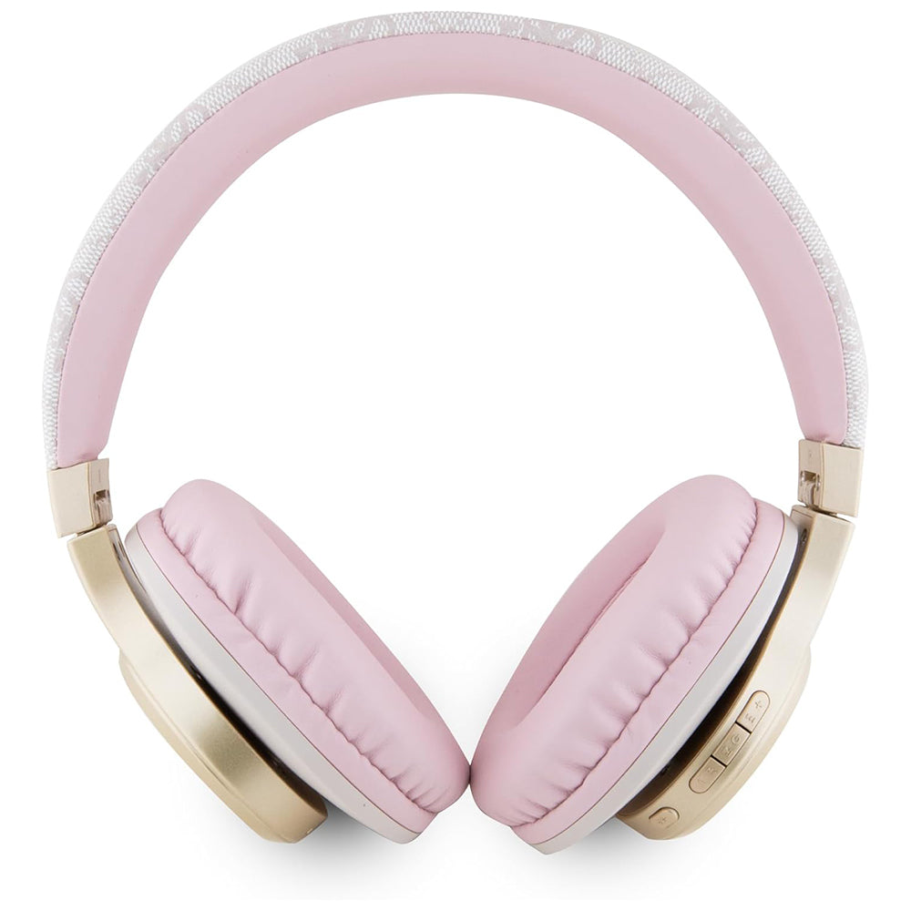 Handsfree Bluetooth Guess 4G Tone on Tone Script Logo, A2DP, Pink