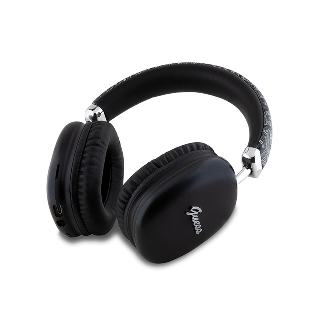 Handsfree Bluetooth Guess GCube Metallic Script Logo, A2DP, Schwarz