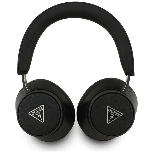 Kit mains libres Bluetooth Guess Saffiano Triangle Logo, A2DP, Noir