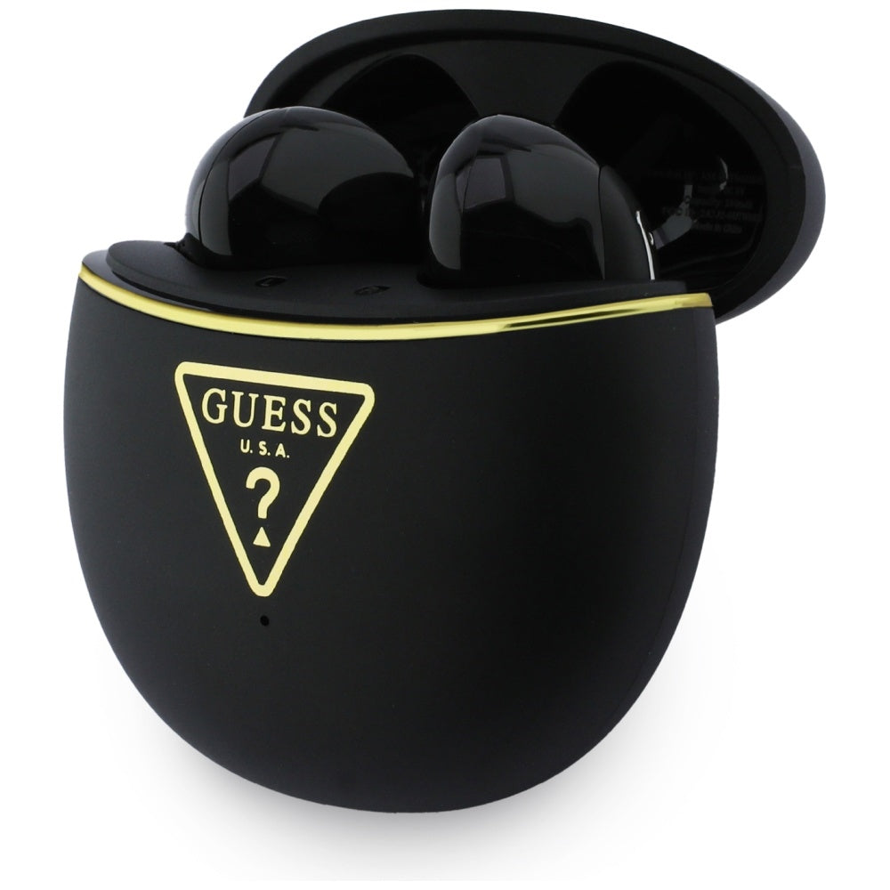 Handsfree Bluetooth Guess Script Print, TWS, Zwart