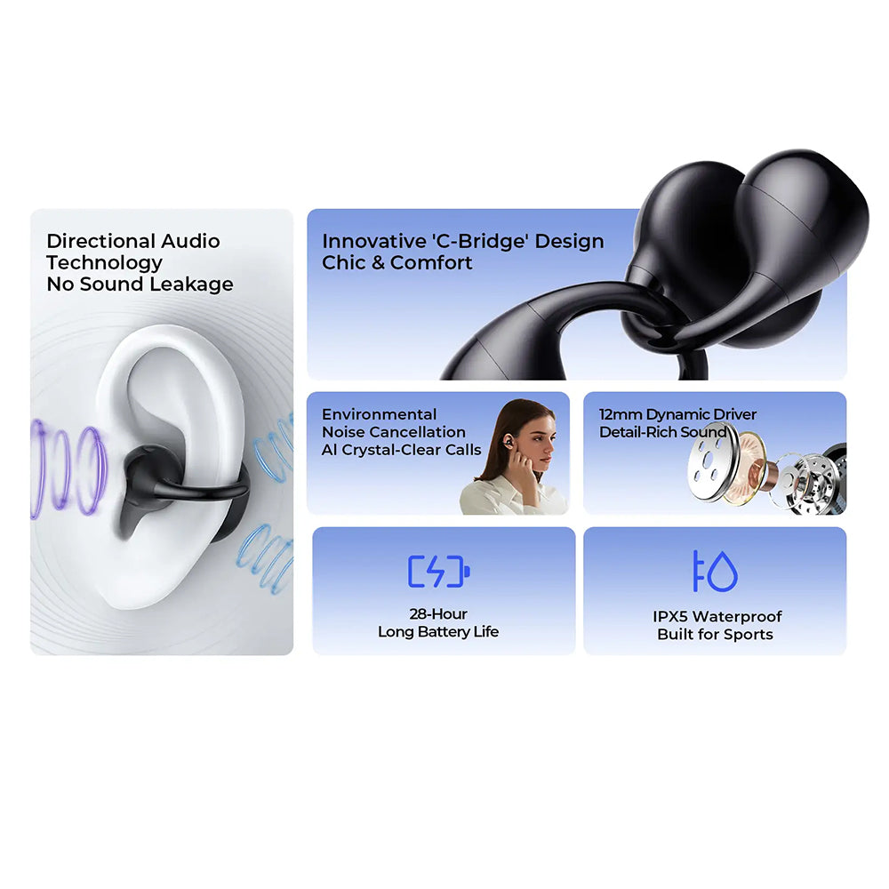 Kit mains libres Bluetooth HAVIT OWS916 Lite, TWS, Noir