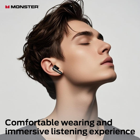 Bluetooth-Headset Monster Clarity 200, TWS, ANC, Schwarz