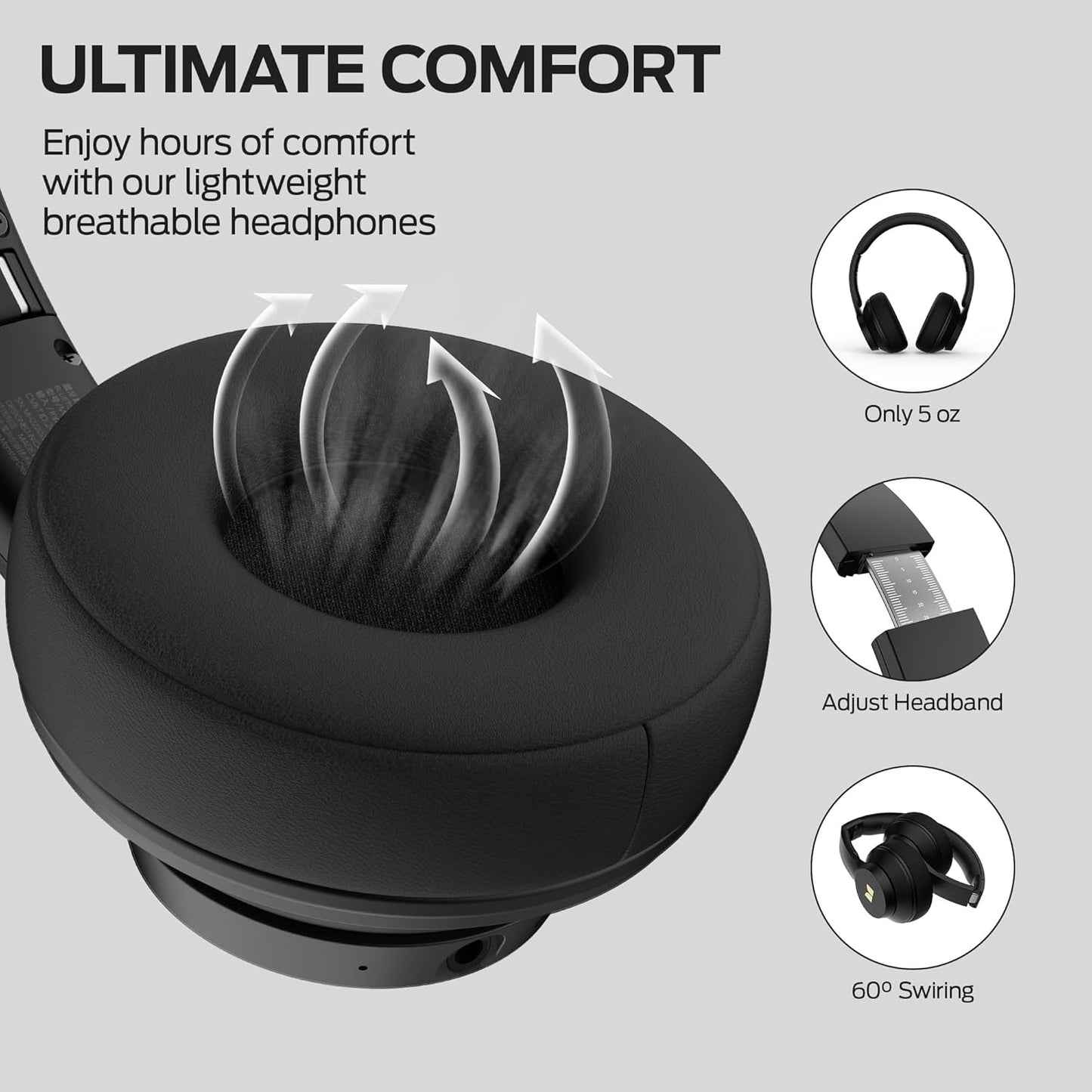 Handsfree Bluetooth Monster Mission 100, MultiPoint, A2DP, ANC, Zwart