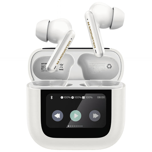 Kit mains libres Bluetooth Monster TH300, TWS, Blanc