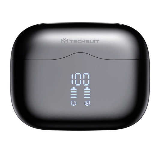 Handsfree Bluetooth Techsuit CW2 VelarX One, TWS, ANC, Zwart