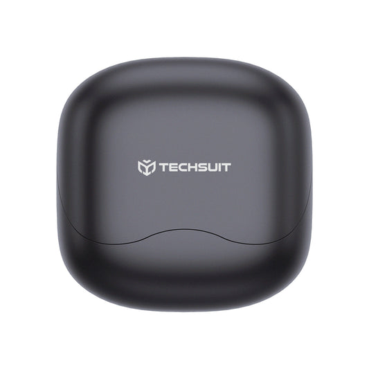 Handsfree Bluetooth Techsuit CW5 EchoFit Pro, TWS, ANC, MultiPoint, Zwart