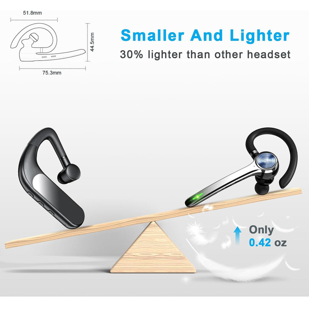 Casque Call Center Bluetooth Techsuit Hearyo A6L, Noir