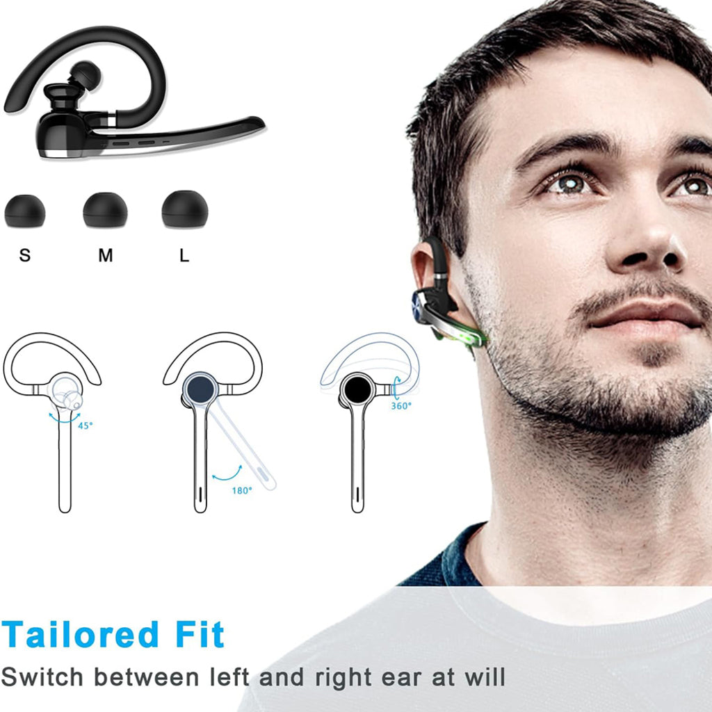 Kit mains libres Bluetooth Techsuit NeXound G7, MultiPoint, A2DP, Noir